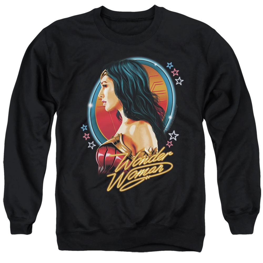 Wonder Woman 84 Warrior 84 Mens Crewneck Sweatshirt Black Officially Licensed