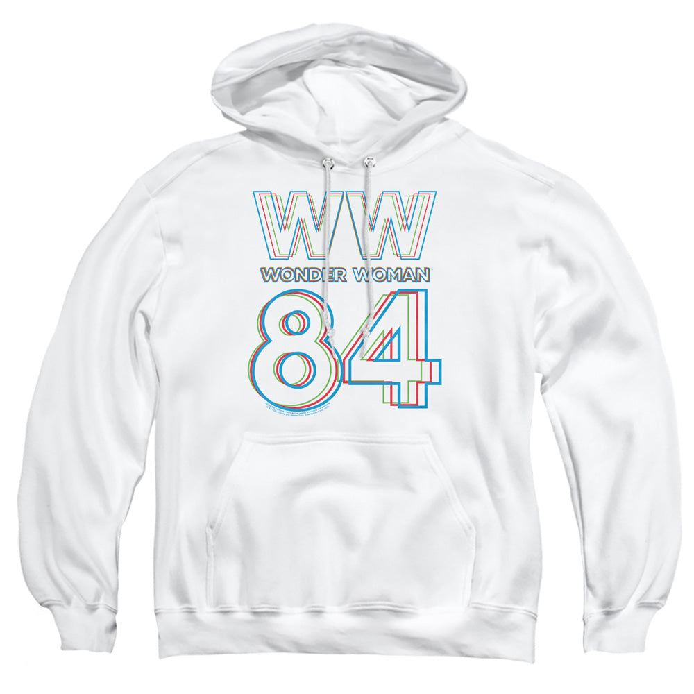 Wonder Woman 84 3D Hype Logo Mens Hoodie White Officially Licensed