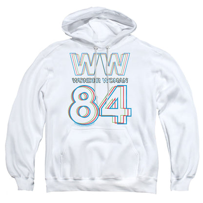 Wonder Woman 84 3D Hype Logo Mens Hoodie White Officially Licensed