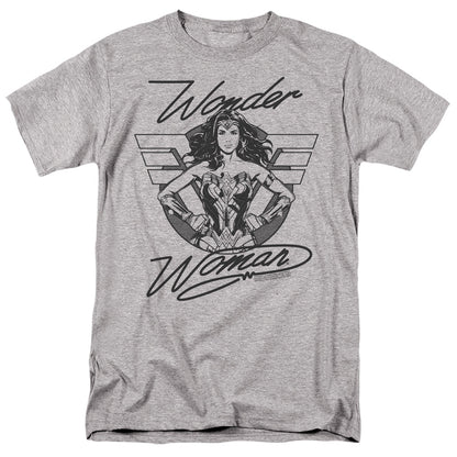 Wonder Woman 84 Determined Wonder Mens T Shirt Athletic Heather Officially Licensed