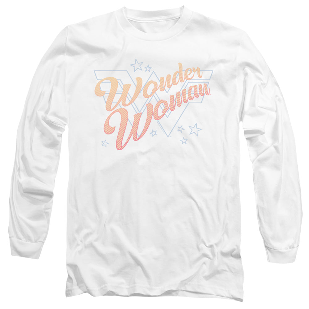 Wonder Woman 84 Wonder Lines Mens Long Sleeve Shirt White Officially Licensed