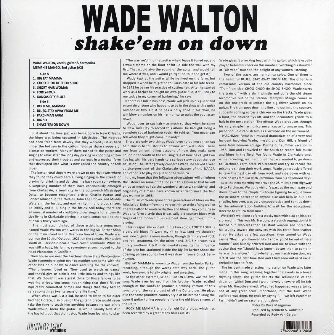 Wade Walton - Shake 'Em on Down [2022 Reissue] [New Vinyl Record LP]