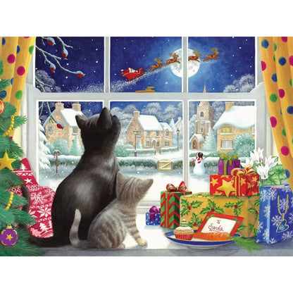 Waiting for Saint Nick 275 Large Piece Jigsaw Puzzle Cobble Hill