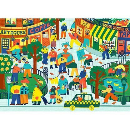 Waiting for the Bus 1000 Piece Jigsaw Puzzle Holiyay