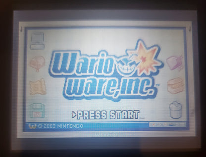 Wario Ware Inc Mega Microgame$ GBA Video Game Boy Advance 2003