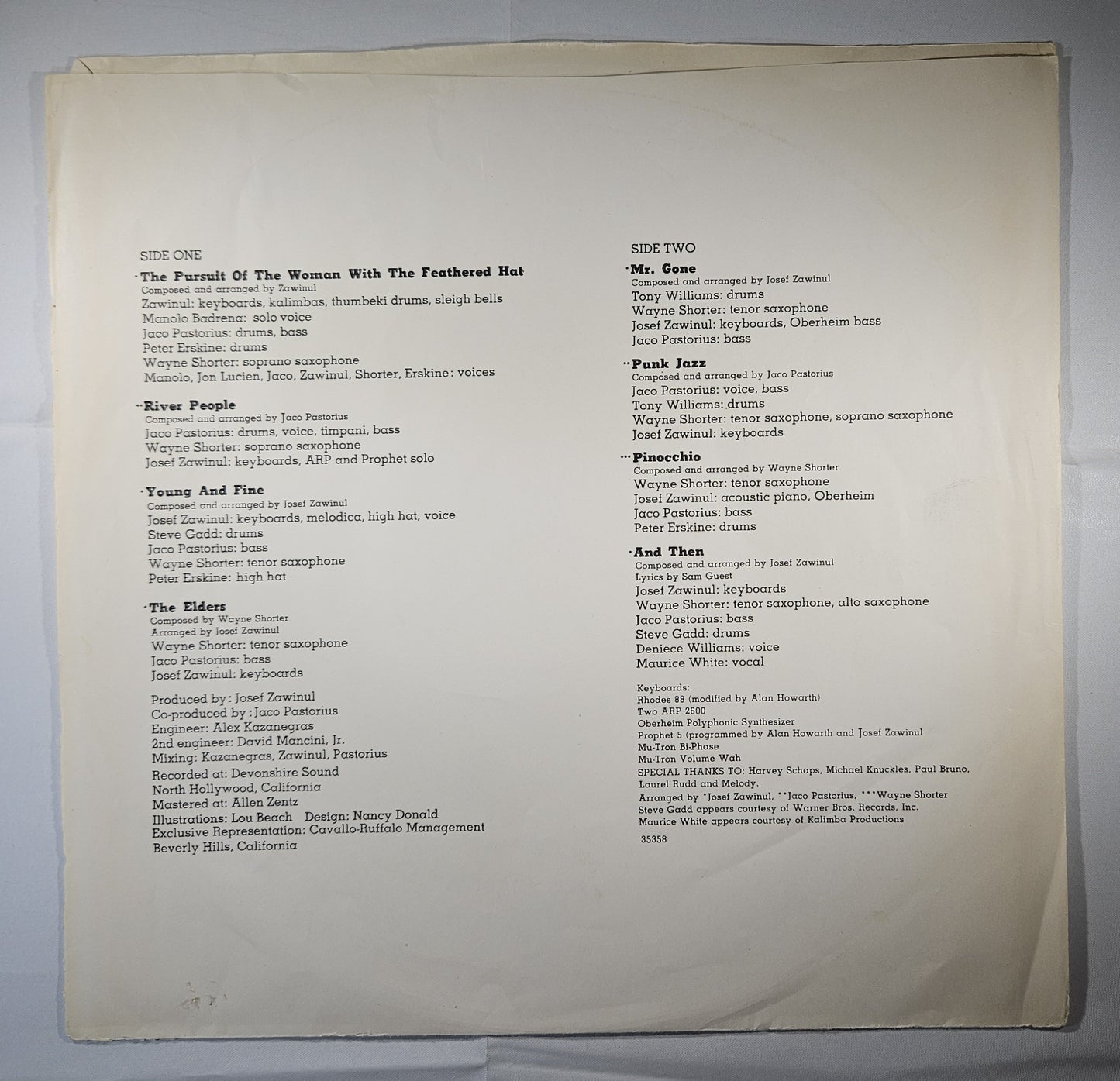 Weather Report - Mr. Gone [1978 Terre Haute Pressing] [Used Vinyl Record LP]