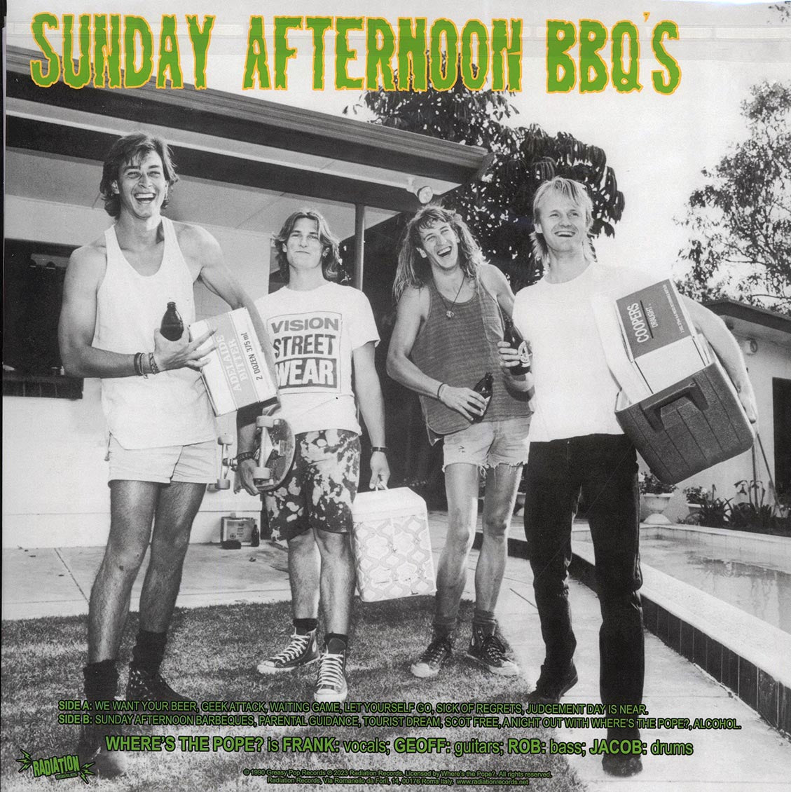 Where's the Pope? - Sunday Afternoon BBQ's [2023 Reissue Limited Green] [New Vinyl Record LP]