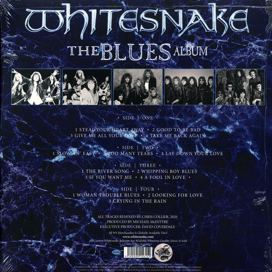 Whitesnake - The Blues Album [2021 Remastered Blue 180G] [New Double Vinyl LP]