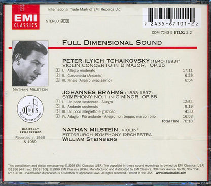 William Steinberg, Nathan Milstein - Tchaikovsky & Brahms [1999 New CD]