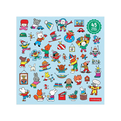 Winter Chalet Search & Find 500 Piece Jigsaw Puzzle Mudpuppy