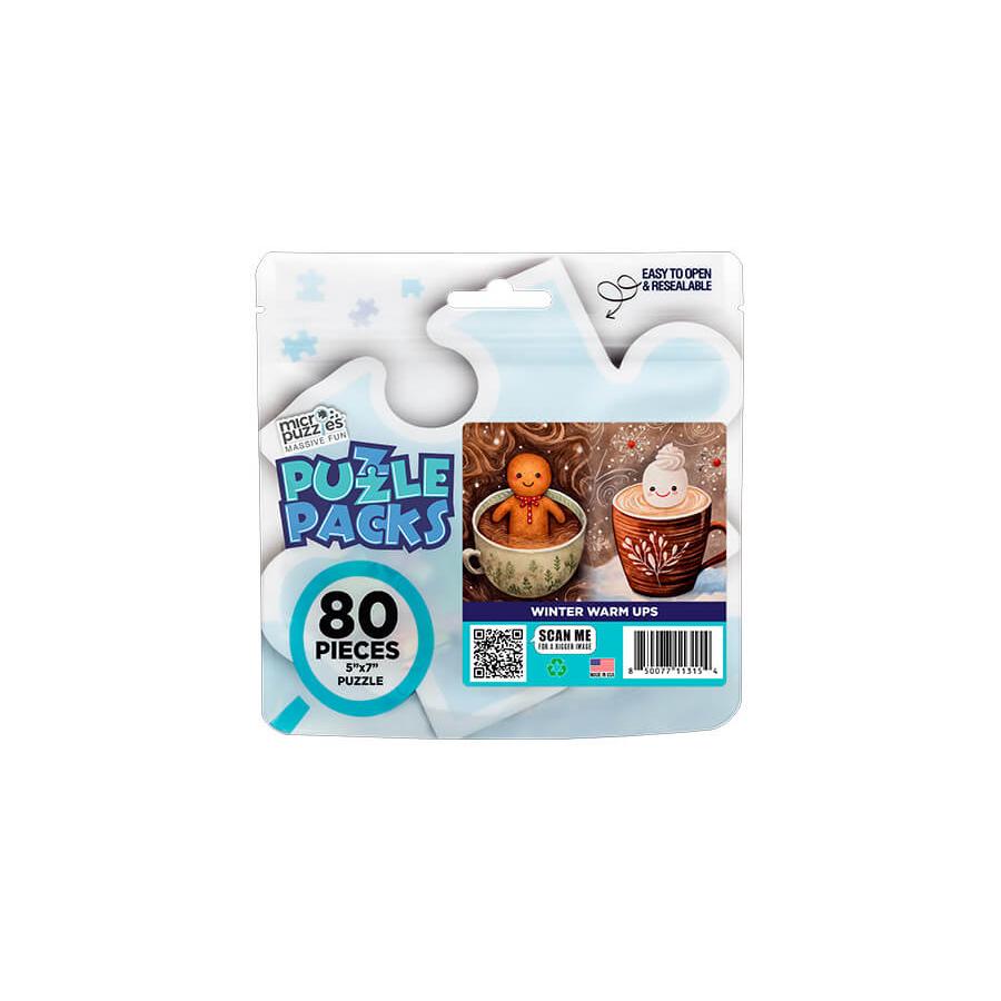Winter Warm Ups 80 Piece Mini Jigsaw Puzzle Micro Puzzles