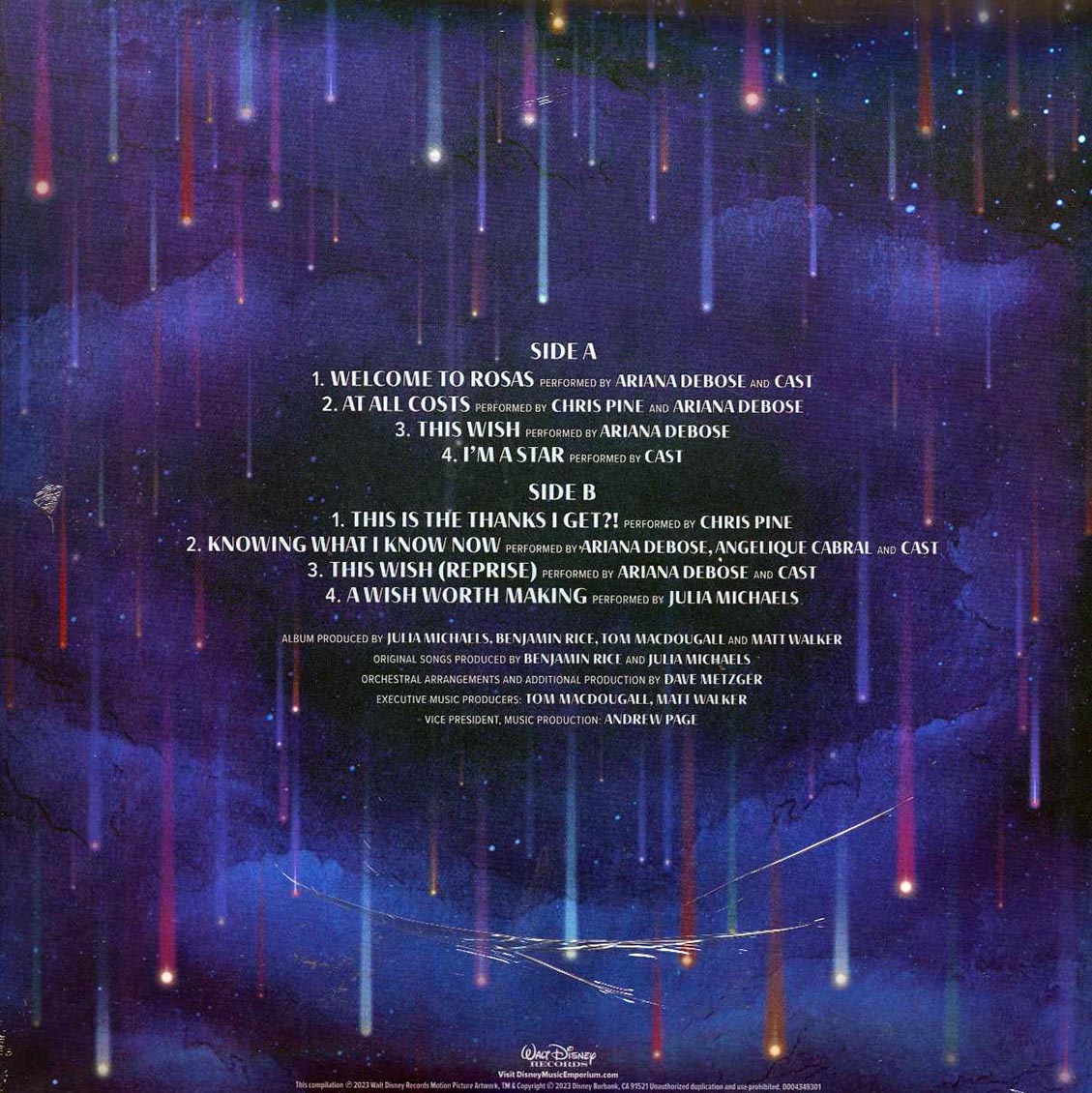 Wish (Original Motion Picture Soundtrack) [2023 180G Embossed] [New Vinyl Record LP]