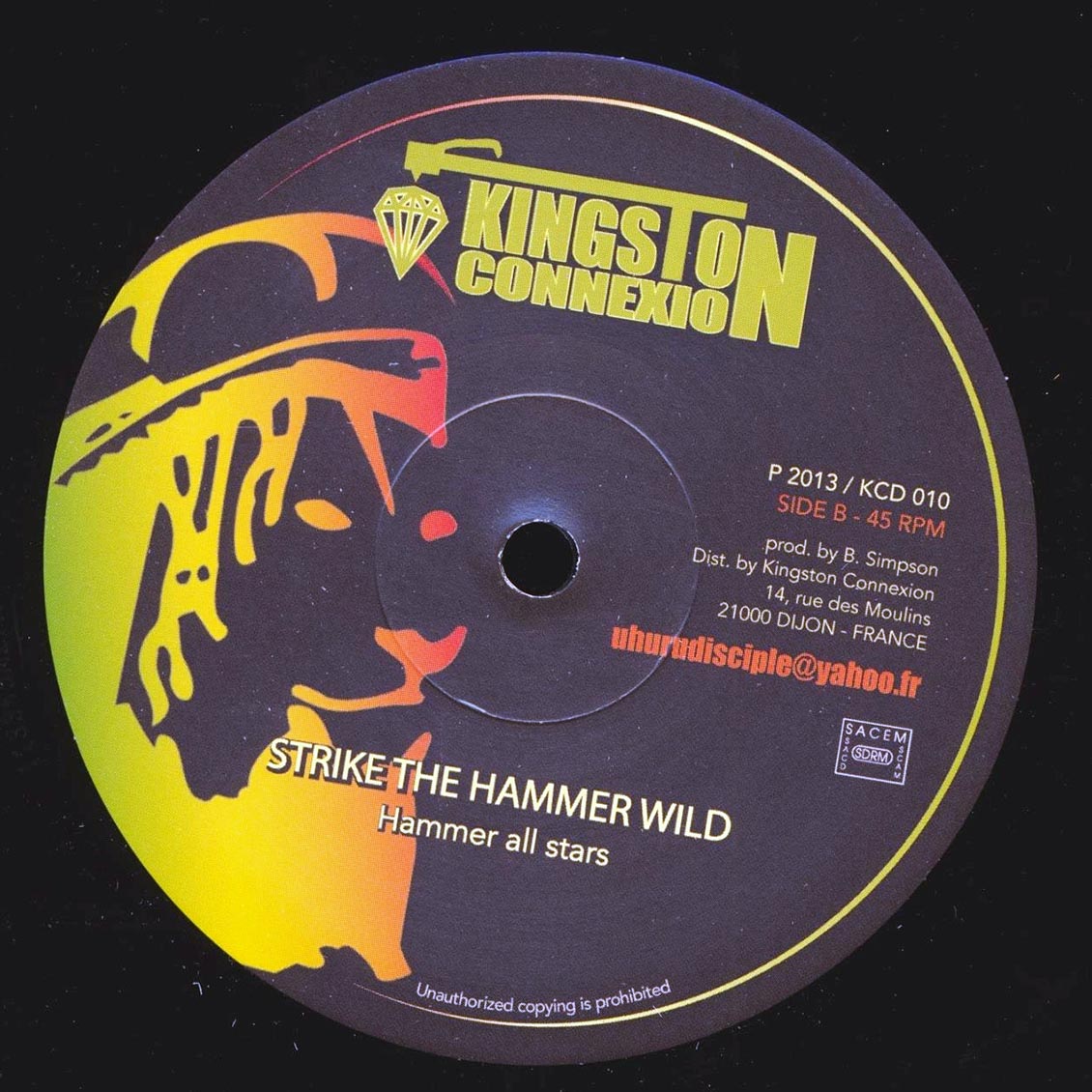 Woodrow Noble/Prince Hammer - Reggae A The Best / Hammer All Stars - Strike the Hammer Wild [2013 Reissue 45RPM] [New Vinyl Record 12" Single]