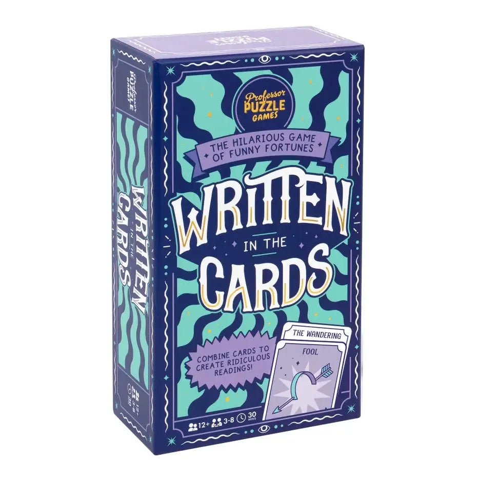 Written in the Cards - Dice & Cards Funny Fortune Game - Professor Puzzle