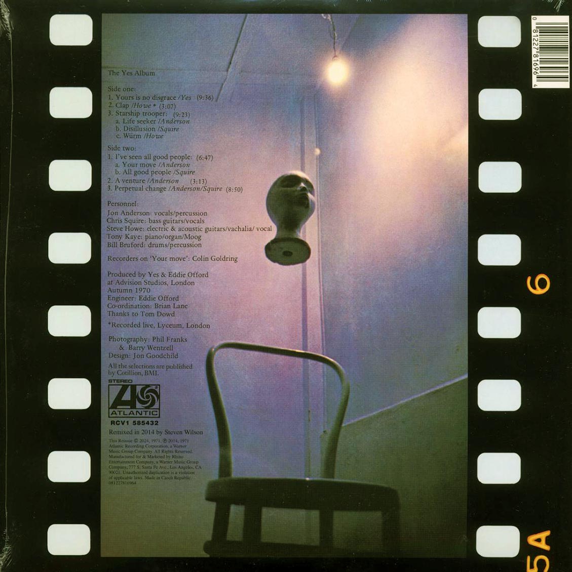 Yes - The Yes Album (Steven Wilson Remix) [2024 Reissue Limited Blue Vinyl] [New Vinyl Record LP]