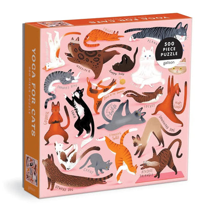 Yoga for Cats 500 Piece Jigsaw Puzzle Galison
