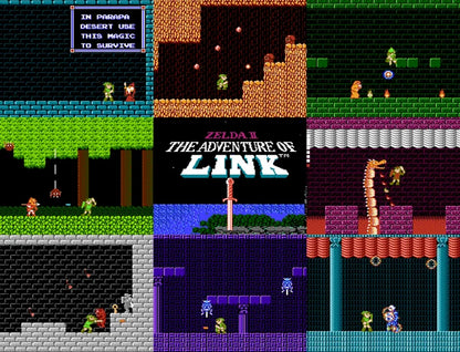 Zelda 2 Adventure of Link NES Video Game Nintendo Entertainment System