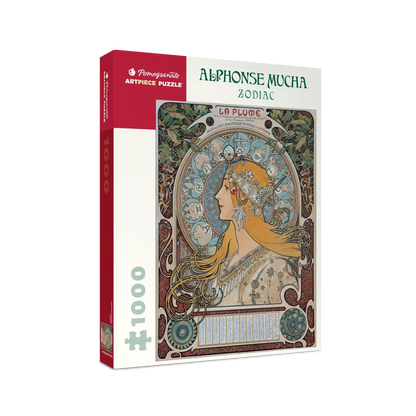 Zodiac by Mucha 1000 Piece Jigsaw Puzzle Pomegranate