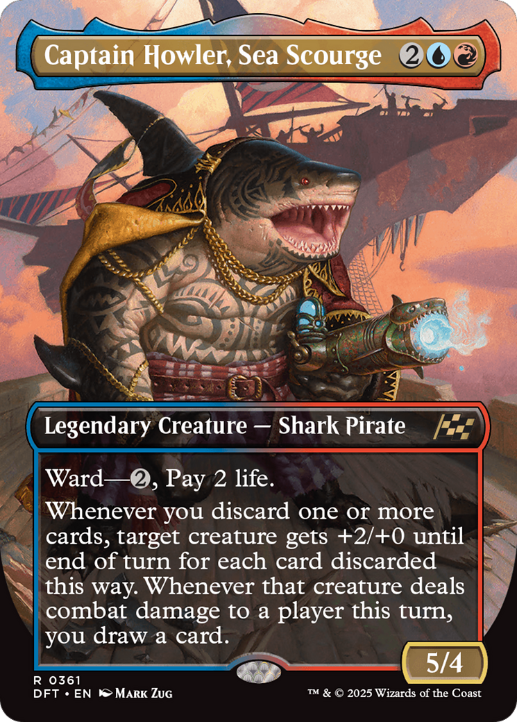 Captain Howler, Sea Scourge (DFT-361) - Aetherdrift (Borderless)