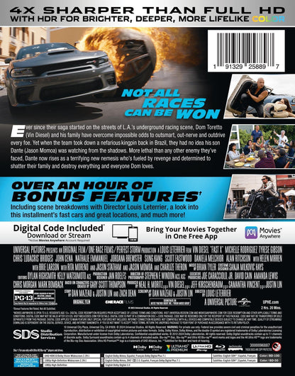 Fast X (2023) Limited Edition Steelbook – Glow in the Dark Art (4K Ultra HD + Blu-ray + Digital)