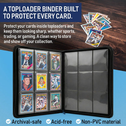 Black - Premium Toploader Binder