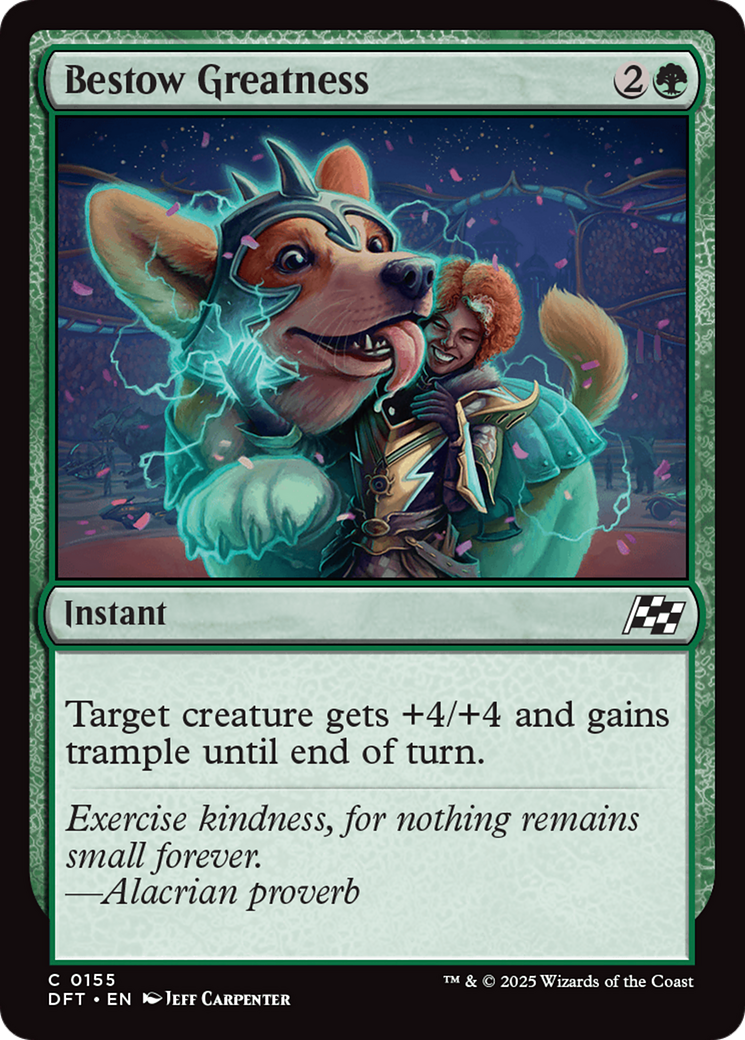 Bestow Greatness (DFT-155) - Aetherdrift Foil