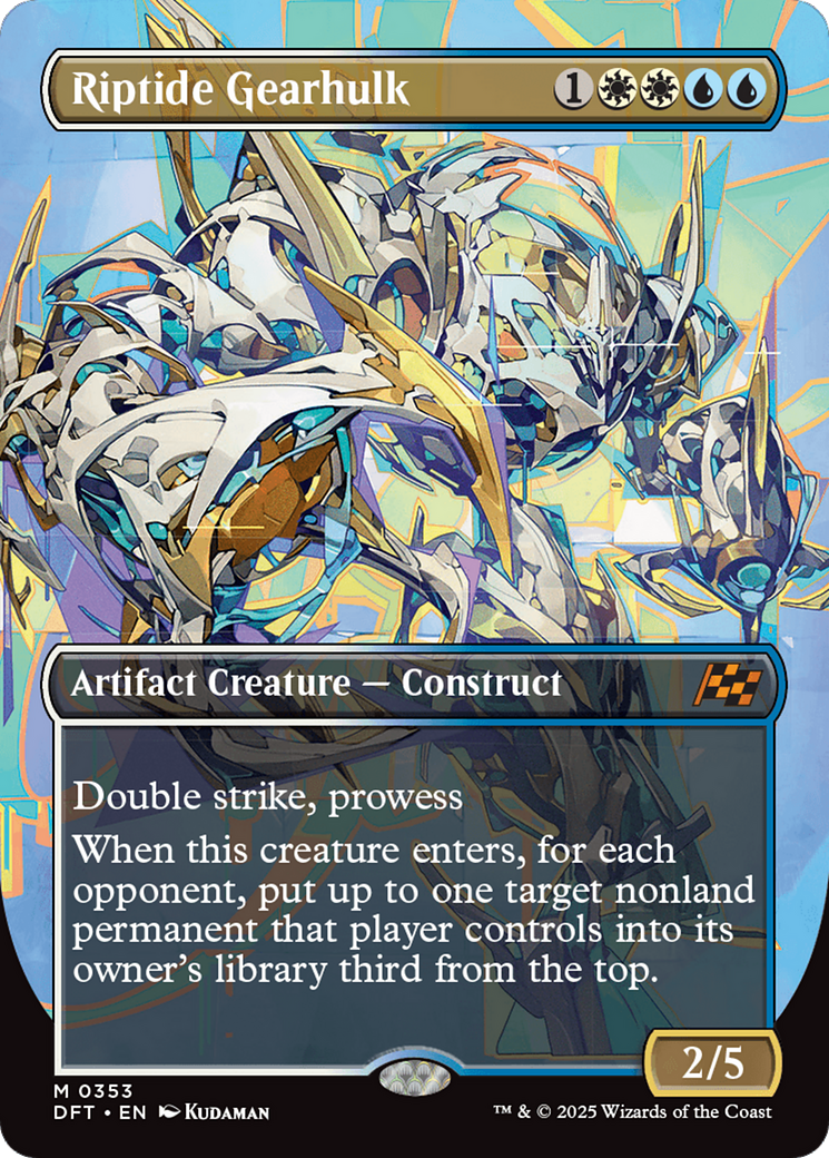 Riptide Gearhulk (DFT-353) - Aetherdrift (Borderless) Foil