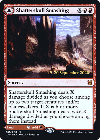 Shatterskull Smashing // Shatterskull, the Hammer Pass (PRE-161S) - Zendikar Rising Promos Foil