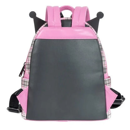 Sanrio Kuromi Flames and Plaid Mini-Backpack - Entertainment Earth Exclusive