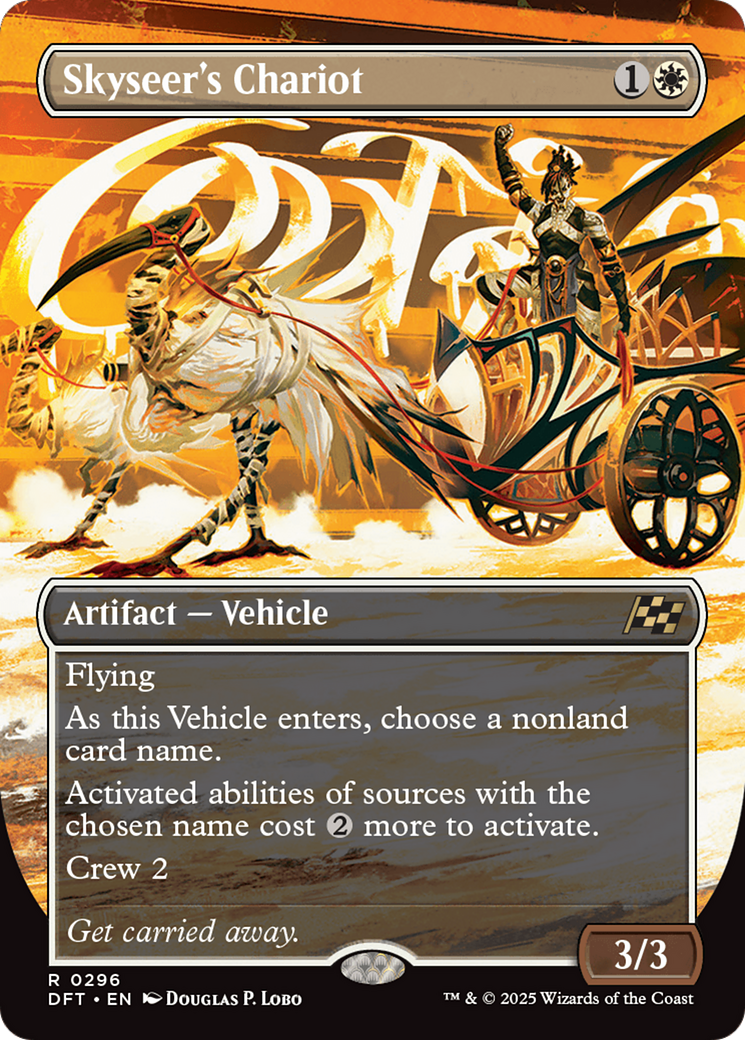 Skyseer's Chariot (DFT-296) - Aetherdrift (Borderless) Foil
