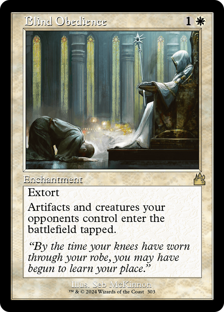 Blind Obedience (Retro Frame) (RVR-303) - Ravnica Remastered Foil