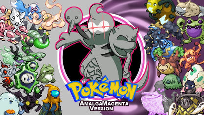 Pokemon Amalga Magenta GBA Custom Pokemon ROM Hack Video Game Boy Advance