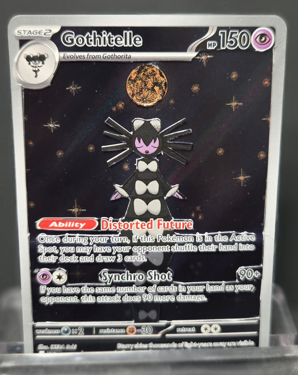 Custom 3D Cut Pokémon Cards - Gothitelle