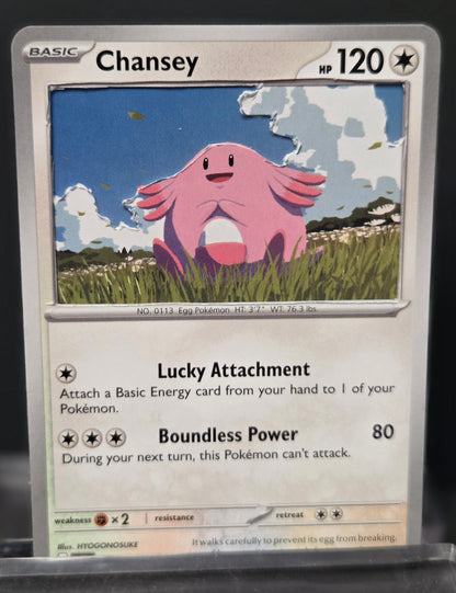 Custom 3D Cut Pokémon Cards - Chansey