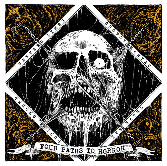 CROPSY MANIAC / BURIAL GROUND / GRAVE WAX / SEVERED LIMBS - Four Paths To Horror "Split" CD [New]