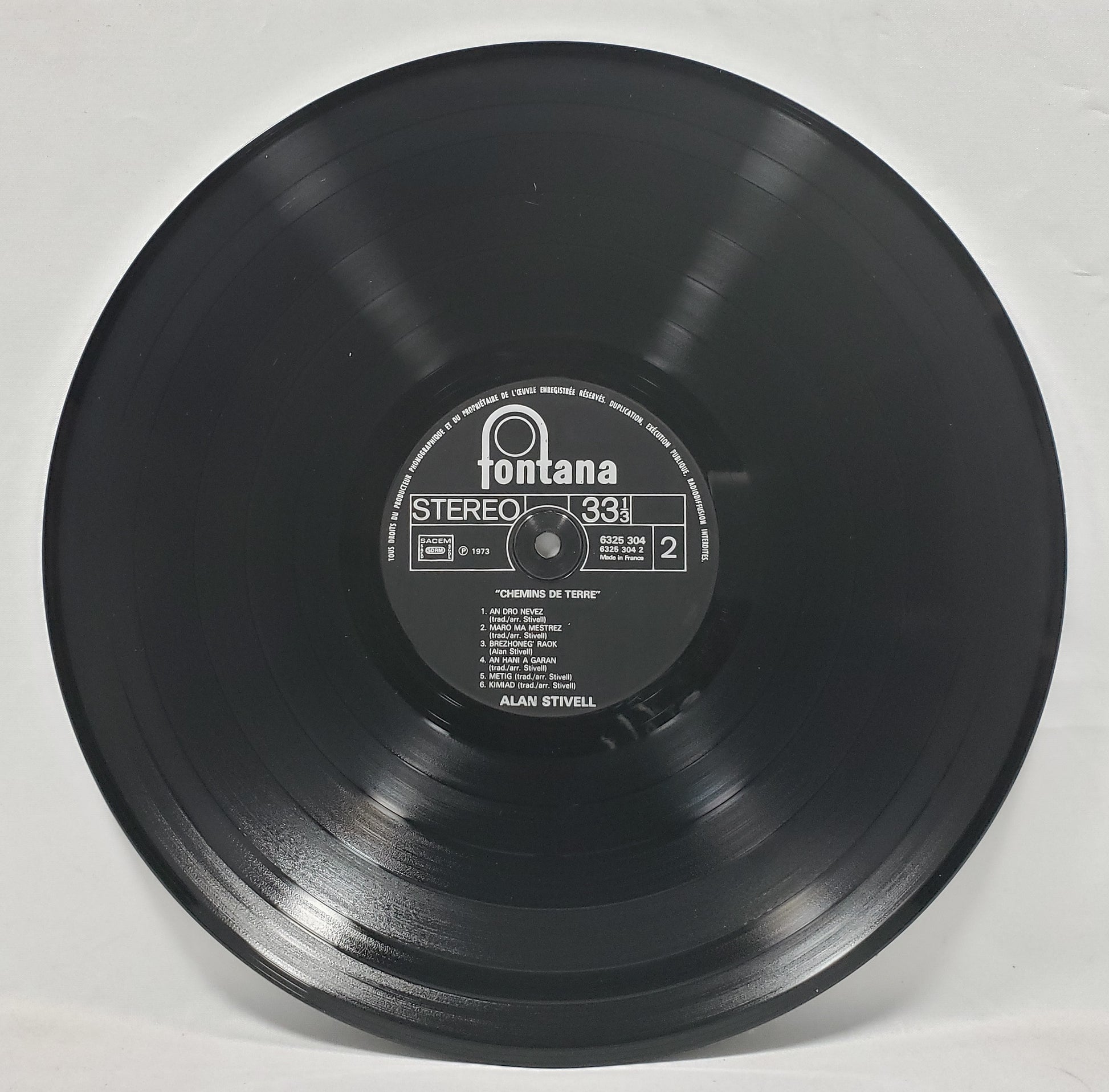 Alan Stivell - Chemins De Terre [1973 France] [Used Vinyl Record LP]