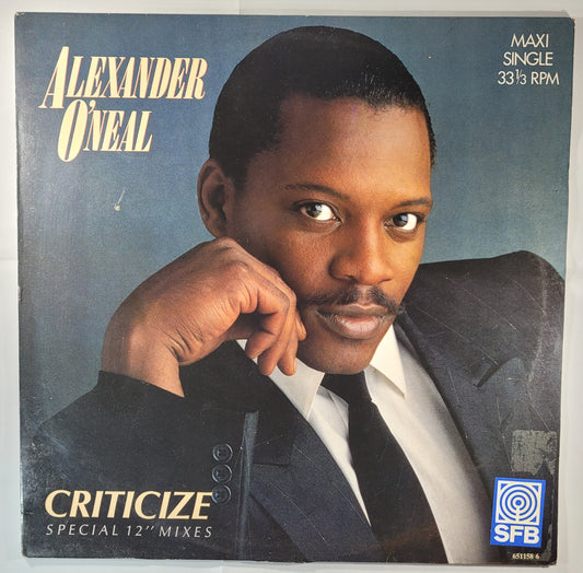 Alexander O'Neal - Criticize (Special 12" Mixes) [1987 Used Vinyl Record 12" Single]