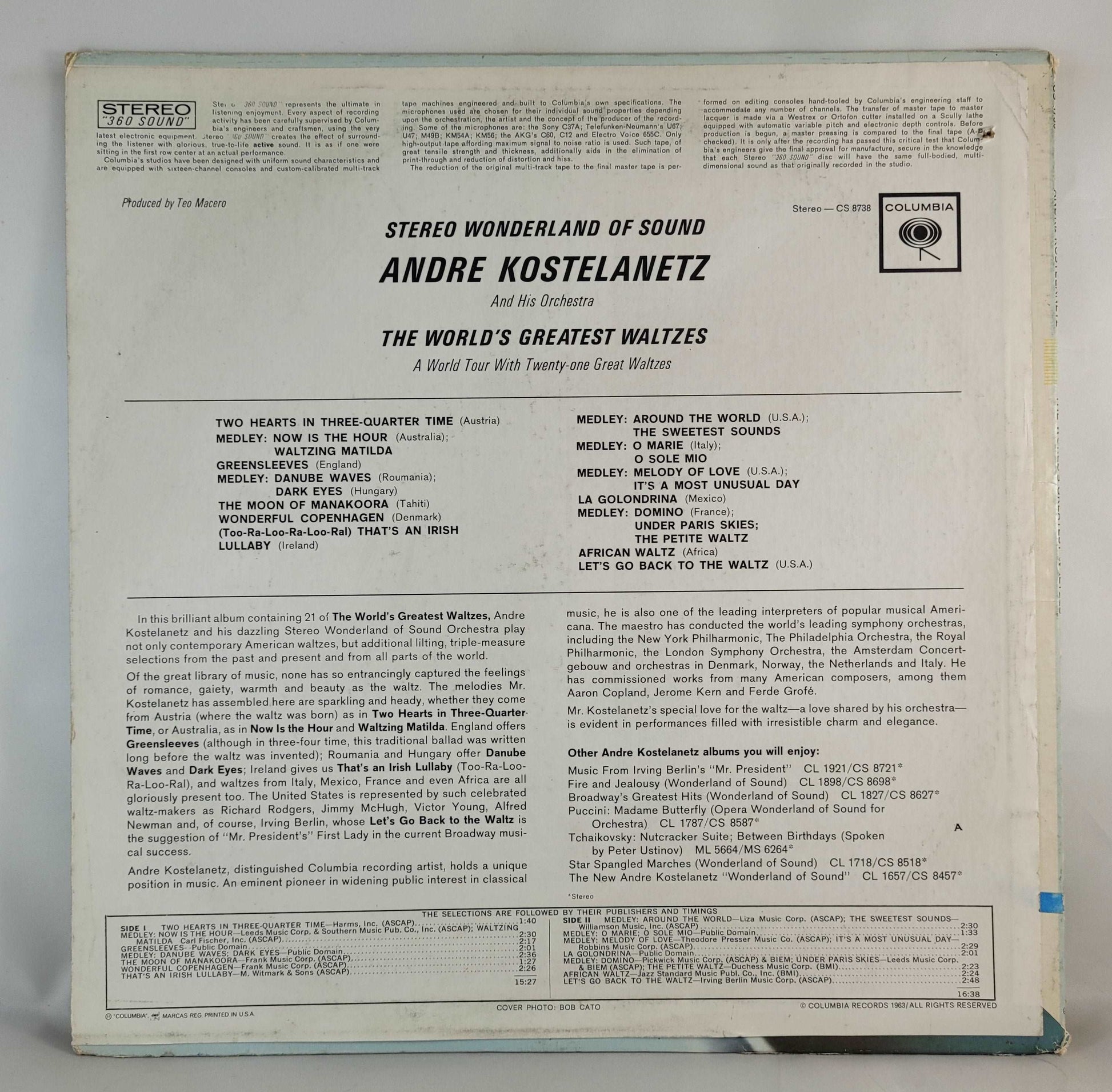 Andre Kostelanetz - Wonderland of Sound - The World's Greatest Waltzes [Vinyl Record LP]