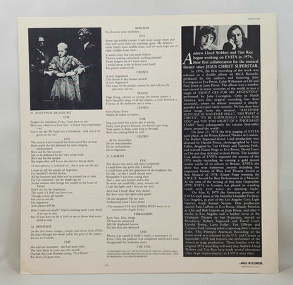 Andrew Lloyd Webber - Evita [1979 Used Double Vinyl Record LP]