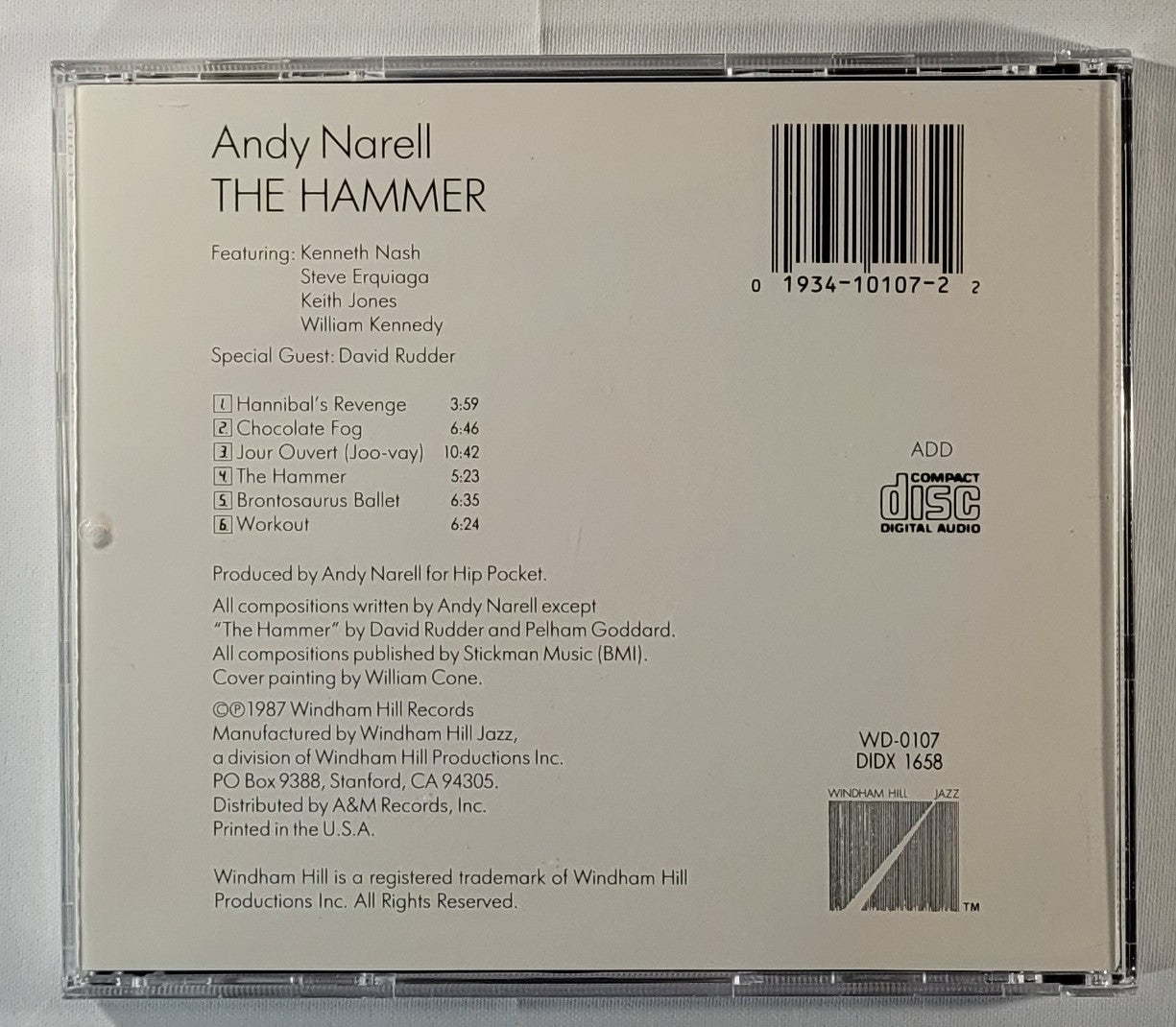 Andy Narell - The Hammer [1987 Used CD]