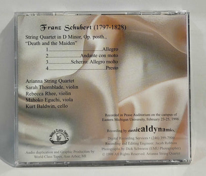 Arianna String Quartet - Schubert: String Quartet in D Minor [1998 Used CD]