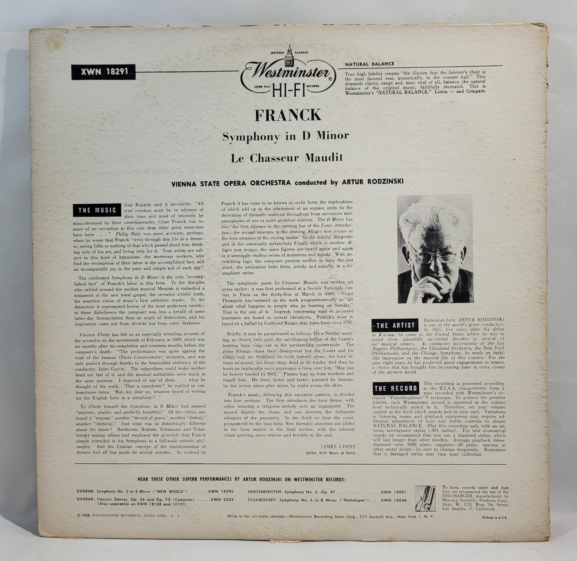 César Franck - Symphony in D Minor [Vinyl Record LP]