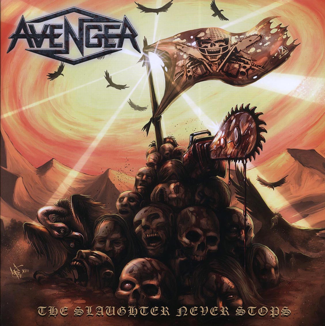 Avenger - The Slaughter Never Stops [2018 Reissue Ltd Red] [New Vinyl Record LP]