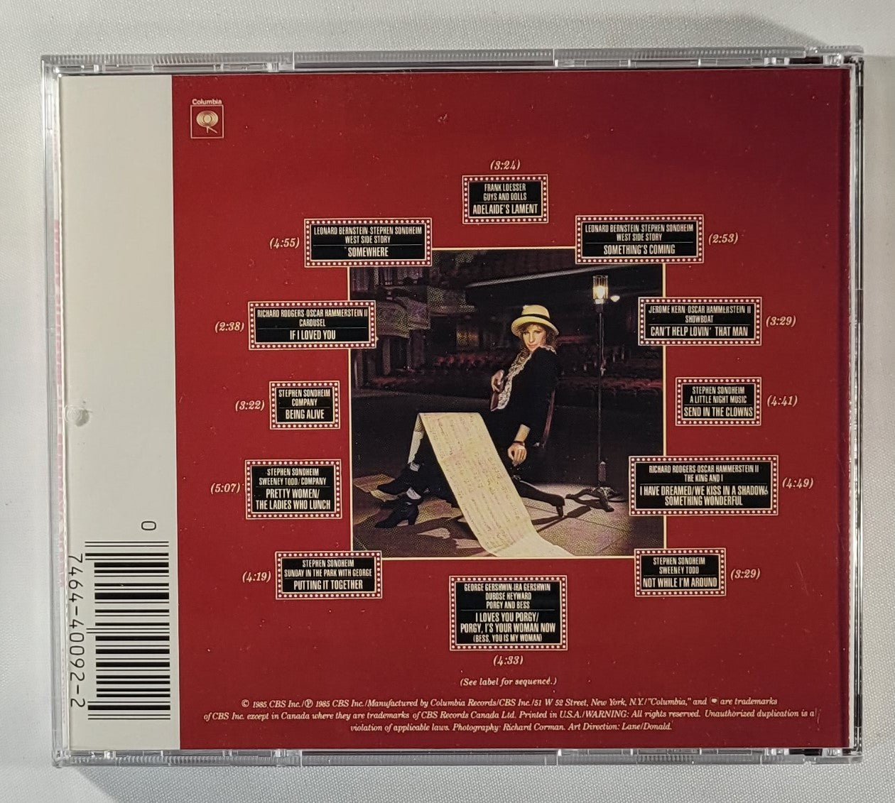 Barbra Streisand - The Broadway Album [1985 Used CD]