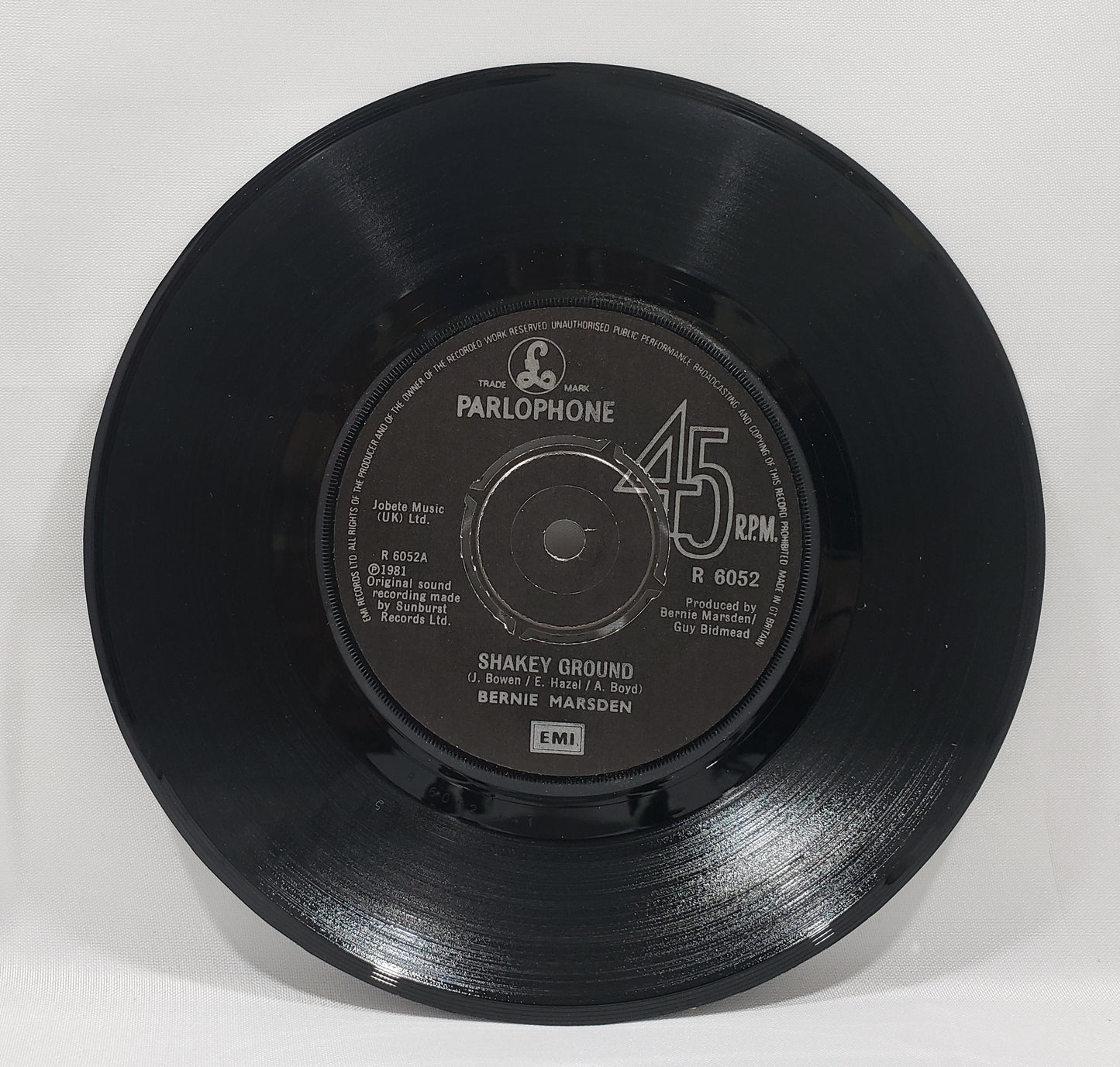 Bernie Marsden - Shakey Ground [1981 Used Vinyl Record 7" 45 Single]