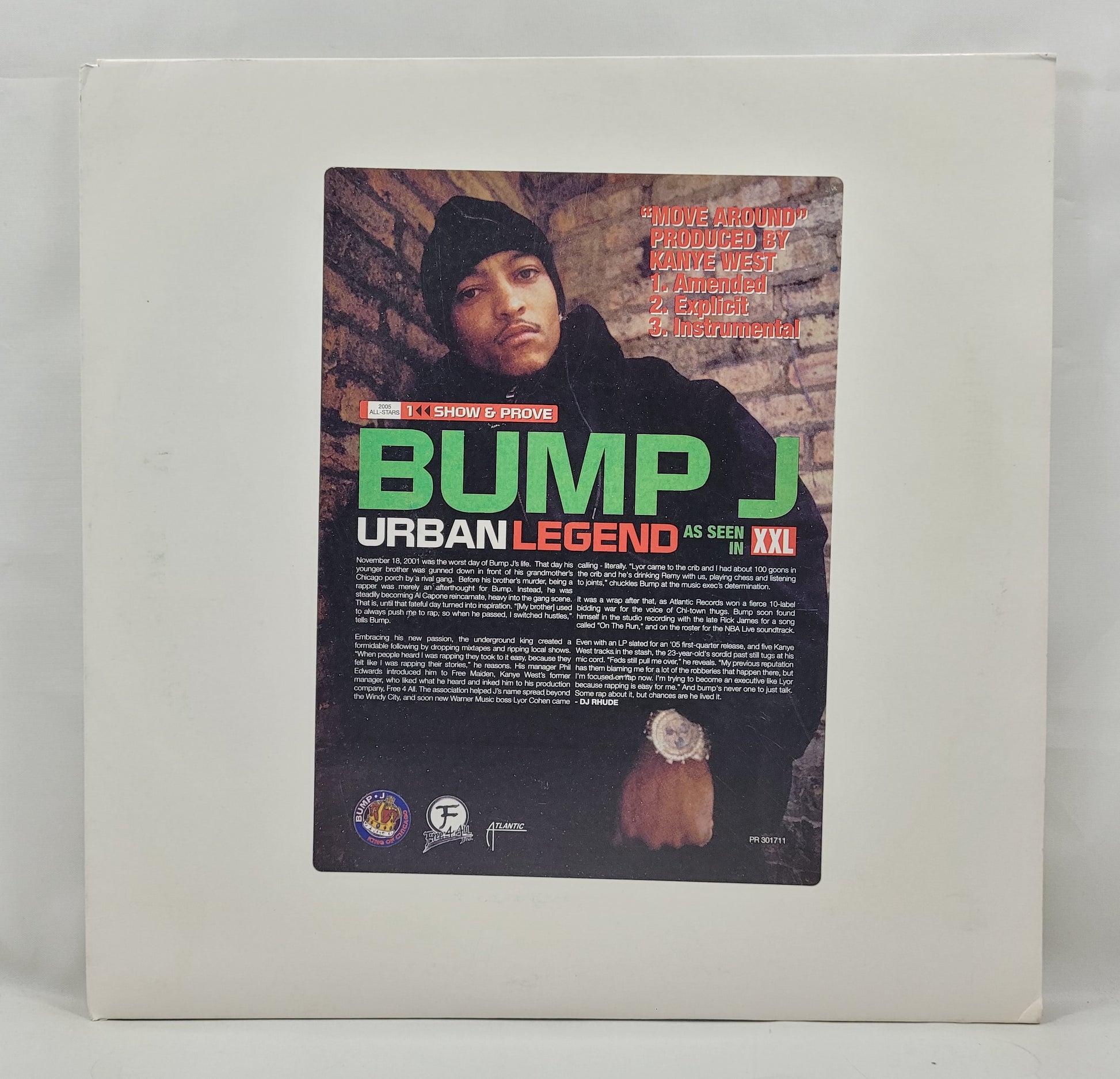 Bump J - Move Around [2005 Promo] [Used Vinyl Record 12" Single] [B]
