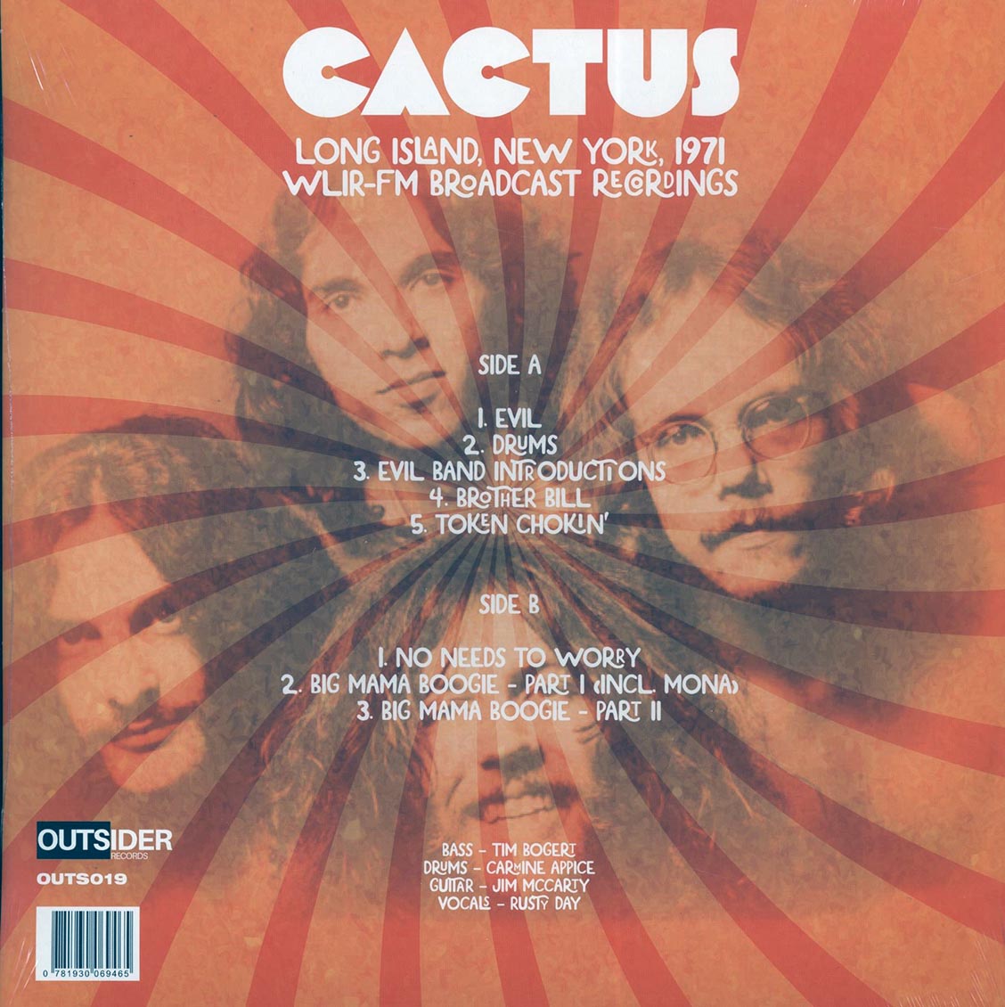 Cactus - Long Island, New York, 1971 [2022 Unofficial] [New Vinyl Record LP]