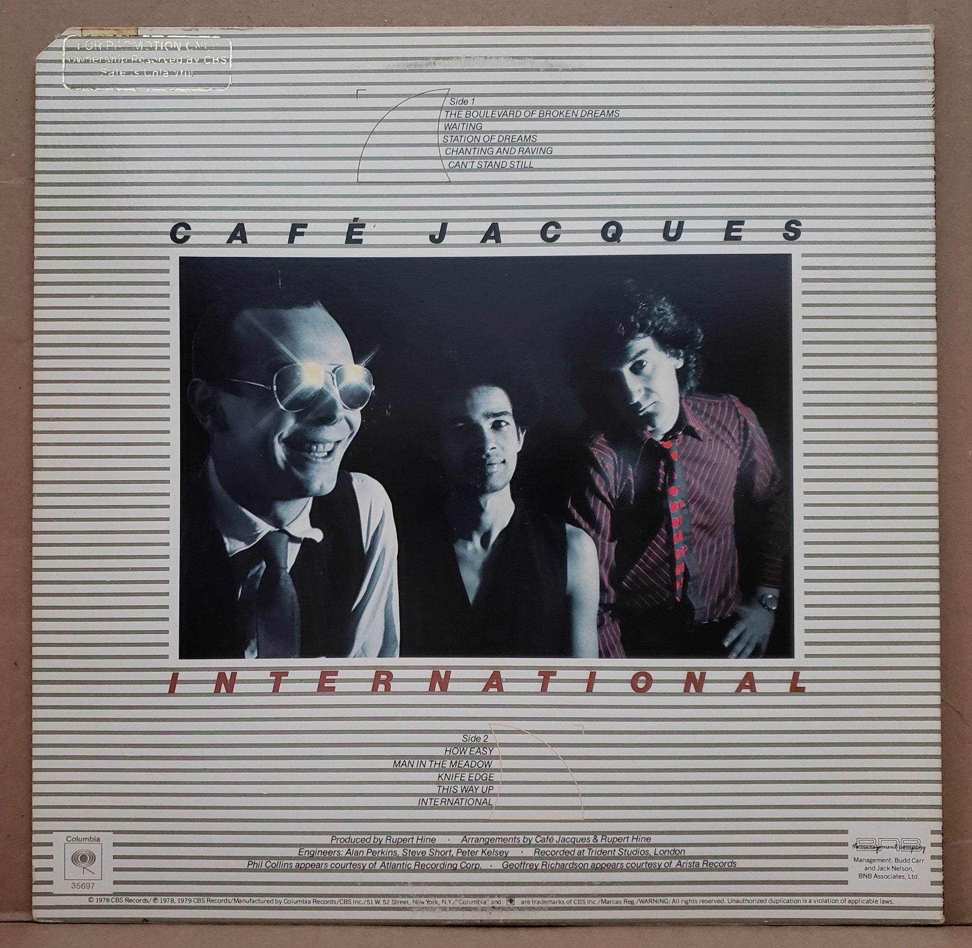 Cafe Jacques - International [1979 Promo] [Used Vinyl Record LP]