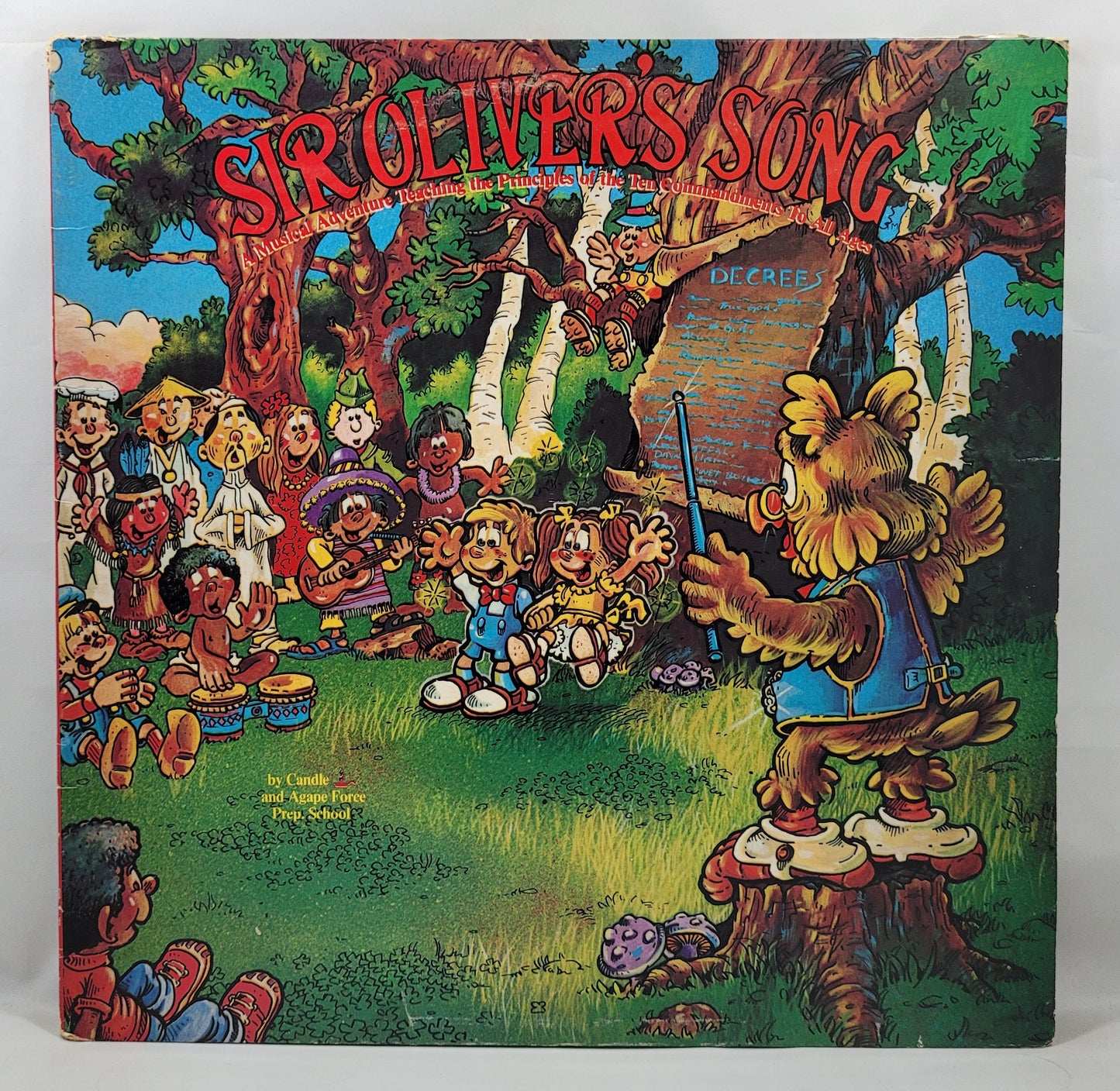 Candle and Agape Force - Sir Oliver's Song: A Musical Adventure Teaching the Principles of the Ten Commandments to All Ages [1979 Used Vinyl Record LP]