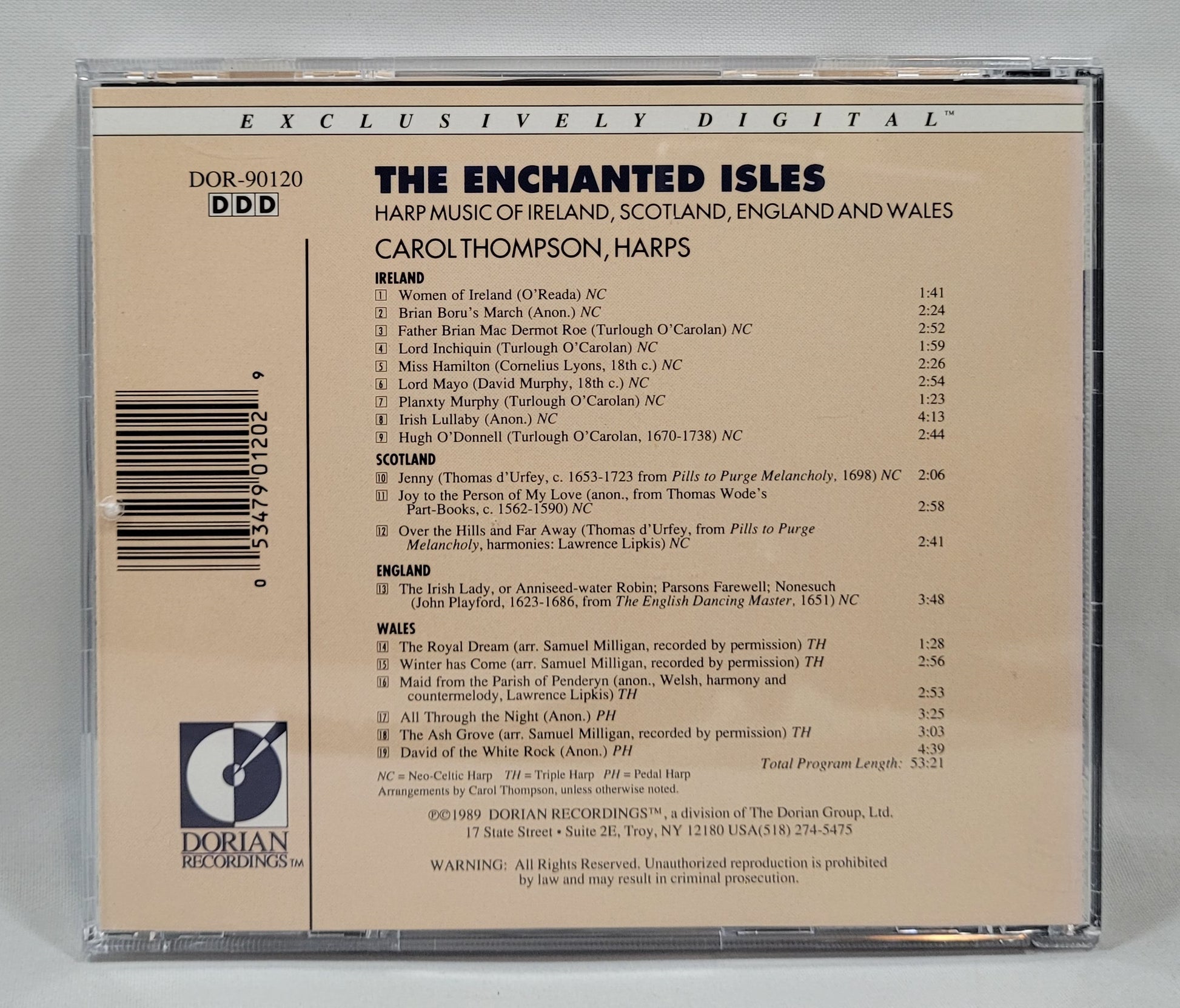 Carol Thompson - The Enchanted Isles [1989 Used CD]